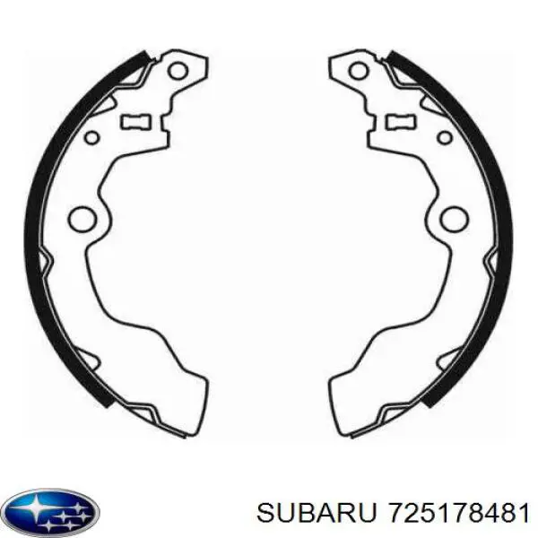 Колодки гальмові задні, барабанні 725178481 Subaru