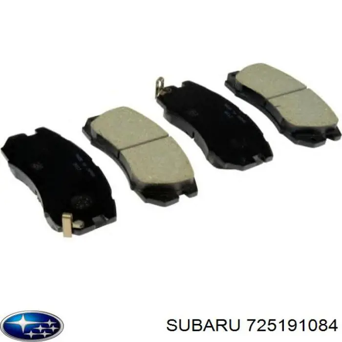 725191084 Subaru колодки гальмівні передні, дискові