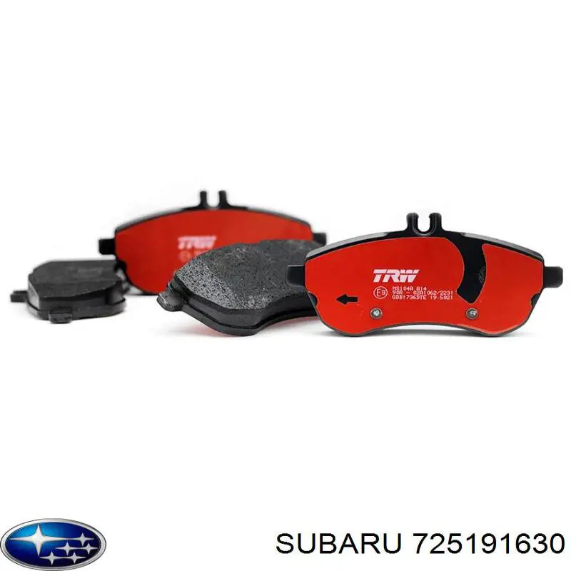 Гальмівні колодки Subaru 725191630 ціна, від 11.11 USD
