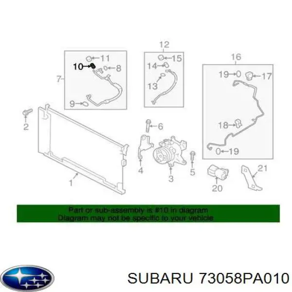  73058PA010 Subaru