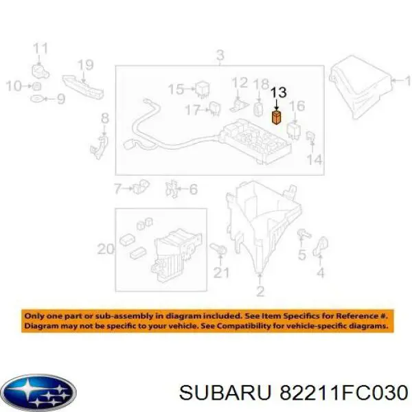  Subaru 82211FC030 ціна, від 5.09 USD