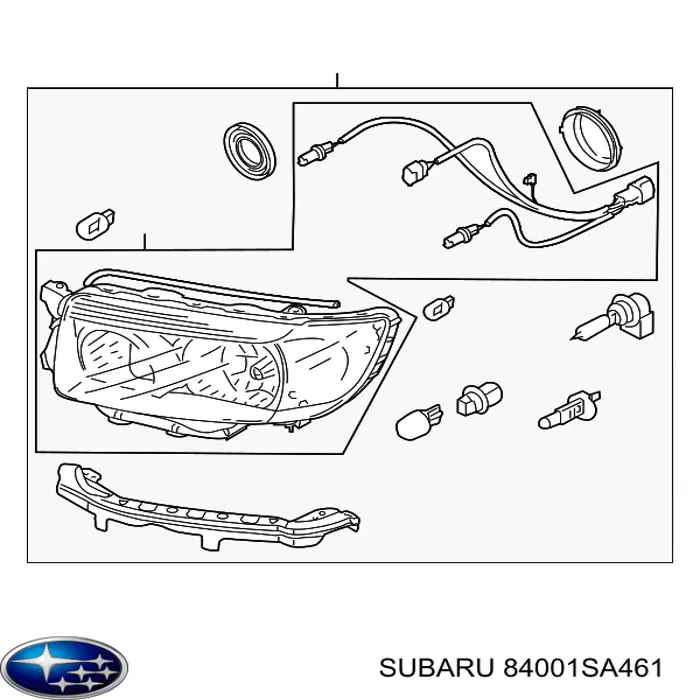 84001SA461 Subaru фара права