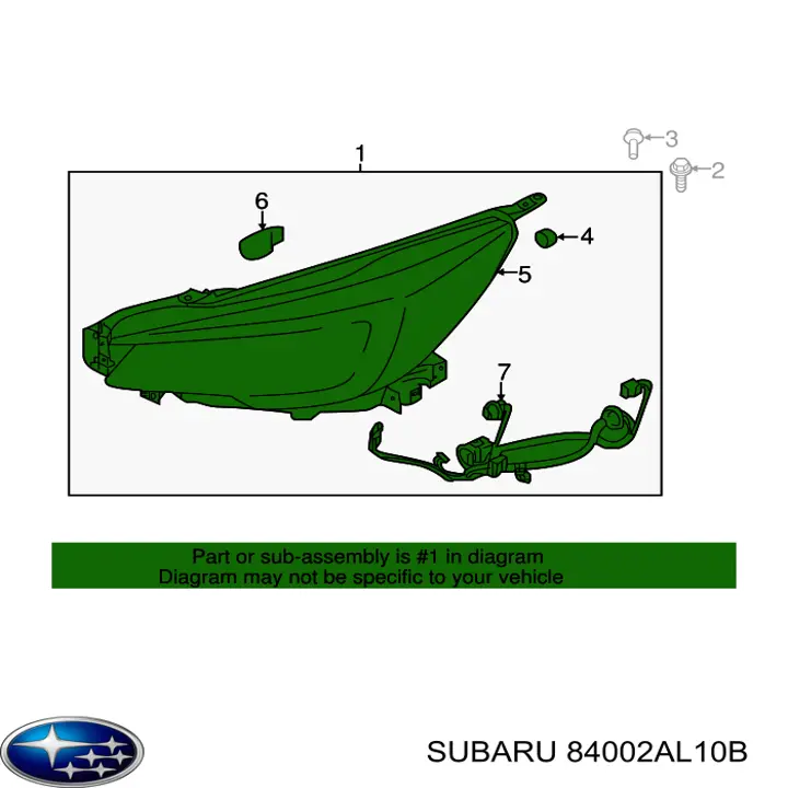 Купити 84002AL10B Subaru 