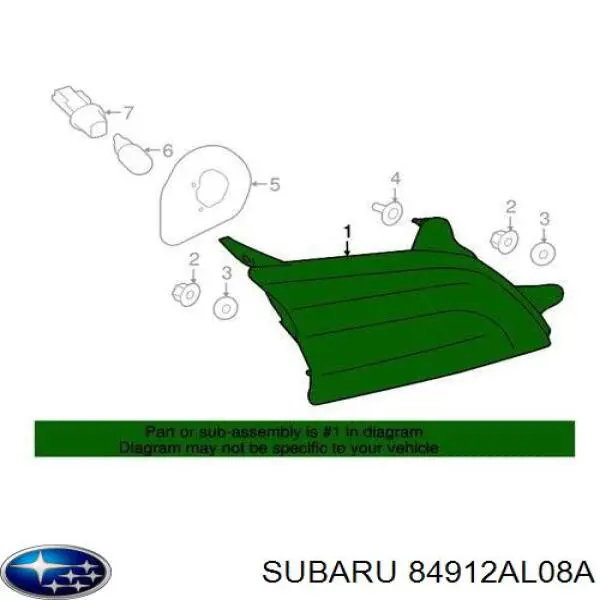 Купити 84912AL08A Subaru 