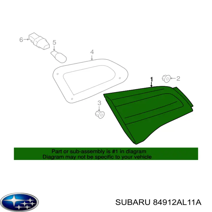  Subaru 84912AL11A ціна, від 31.74 USD