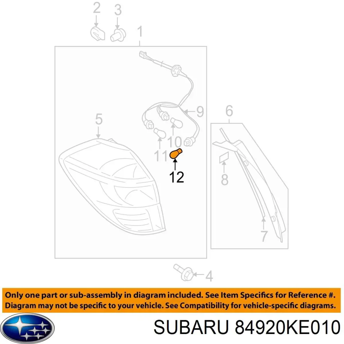 Купити 84920KE010 Subaru 