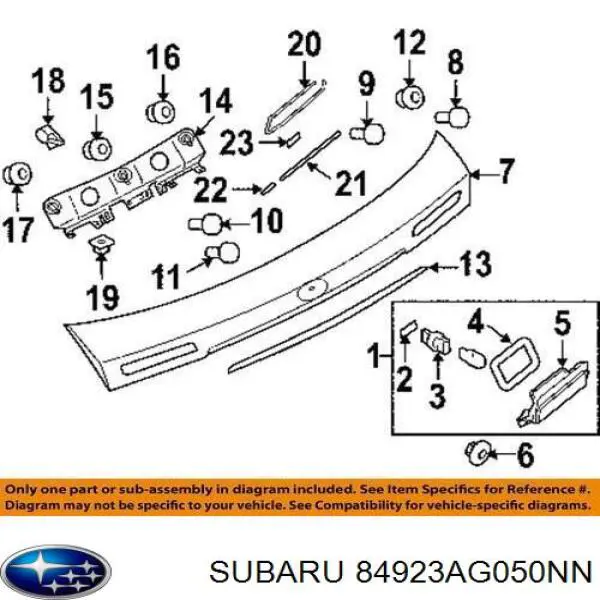  84923AG050NN Subaru