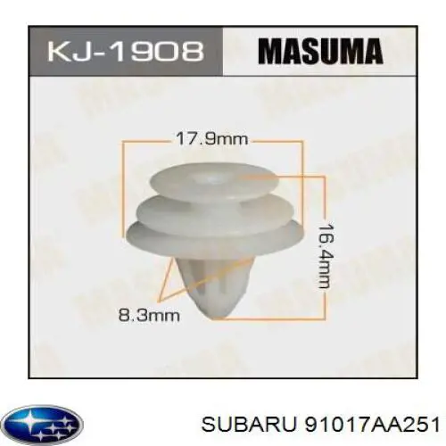 91017AA250 Subaru 
