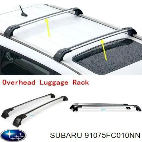 Купити 91075FC010 Subaru Рейлінг даху лівий