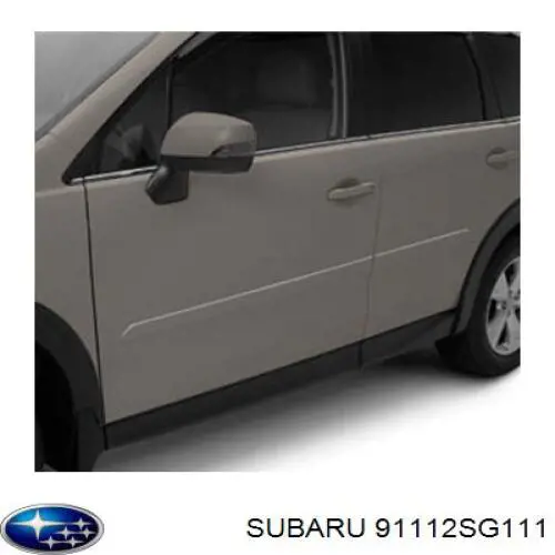 91112SG111 Subaru Молдинг переднього лівого крила