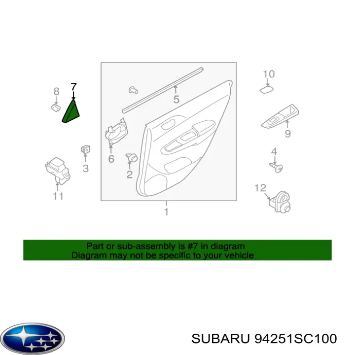 94251SC100 Subaru 