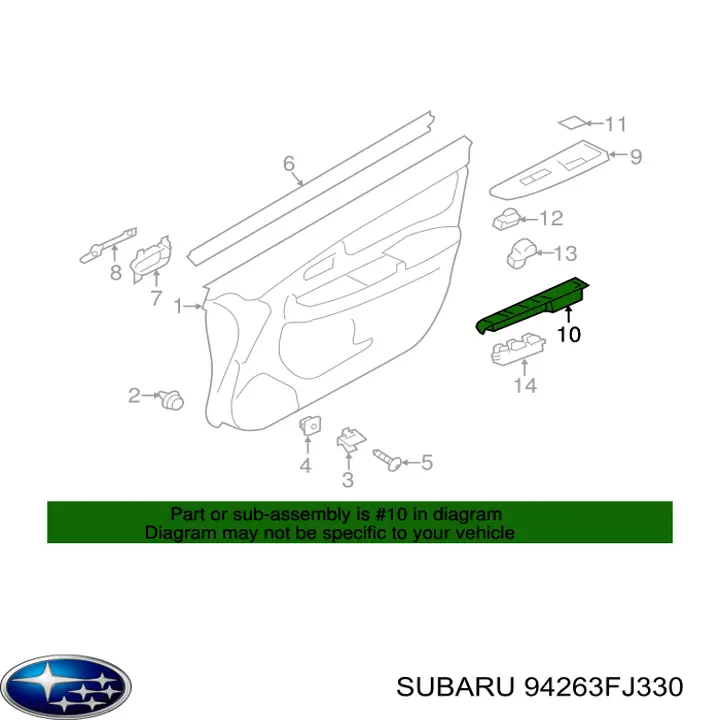 94263FJ330 Subaru 