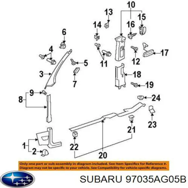 Купити 97035AG05B Subaru 