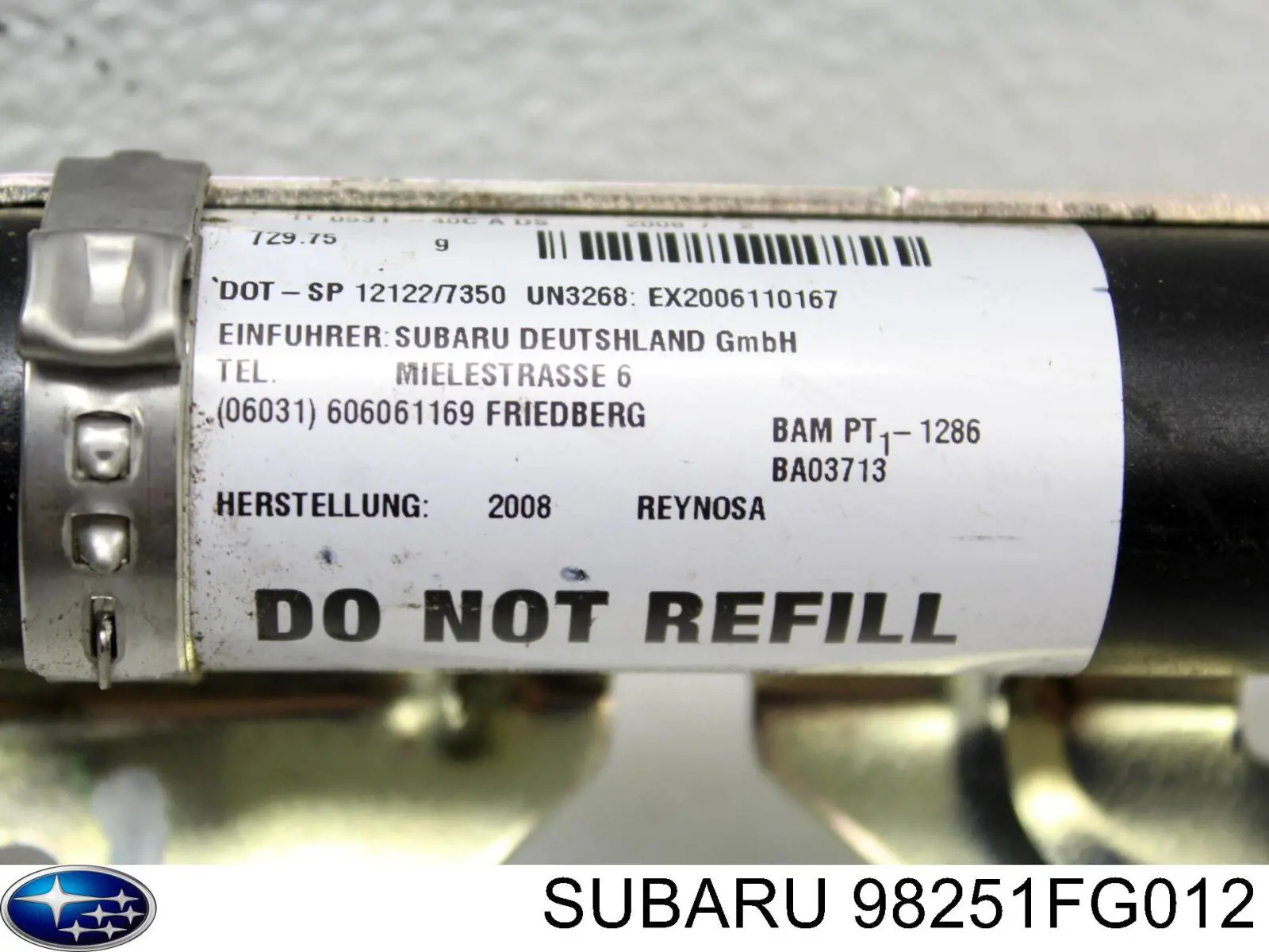 Купити 98251FG010 Subaru Подушка безпеки, шторка бічна, ліва, AIRBAG