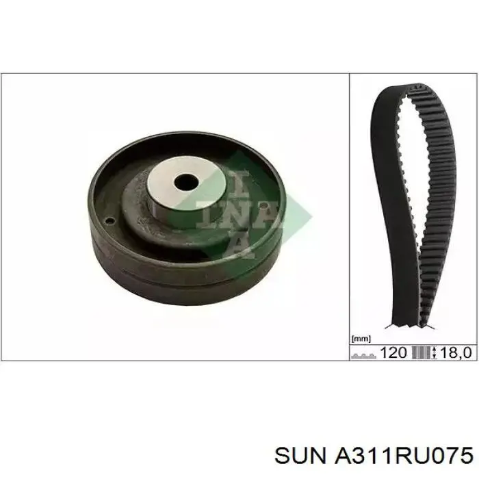 Ремінь балансувального вала SUN A311RU075 ціна, від 8.04 USD