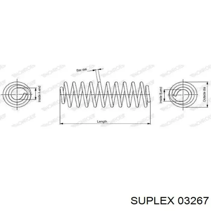 Пружина задня 03267 Suplex