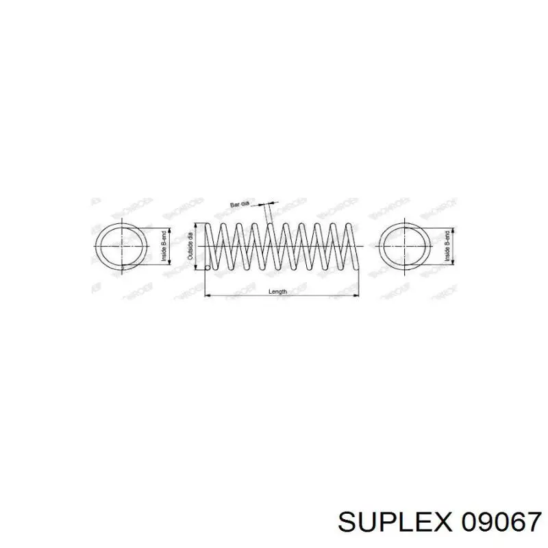 Пружина передня Suplex 09067 ціна, від 46.28 USD