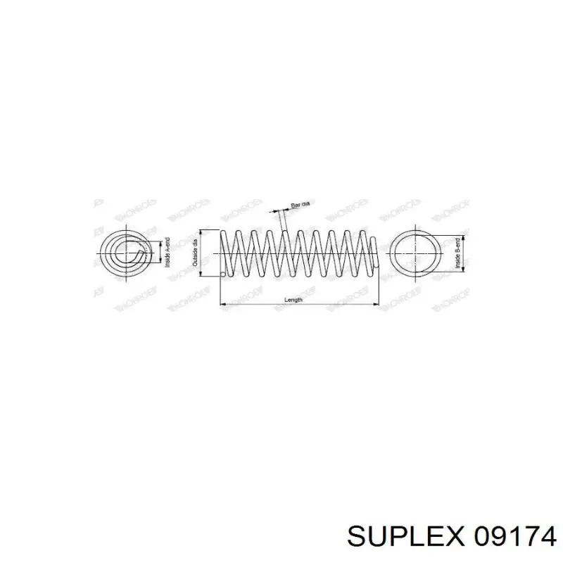 09174 Suplex пружина передня