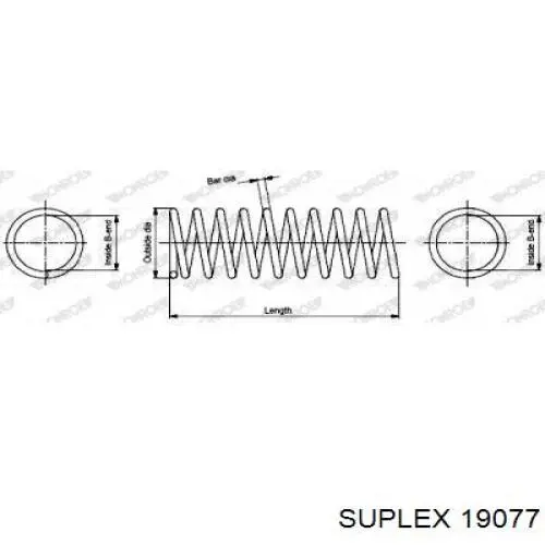 Пружина задня 19077 Suplex