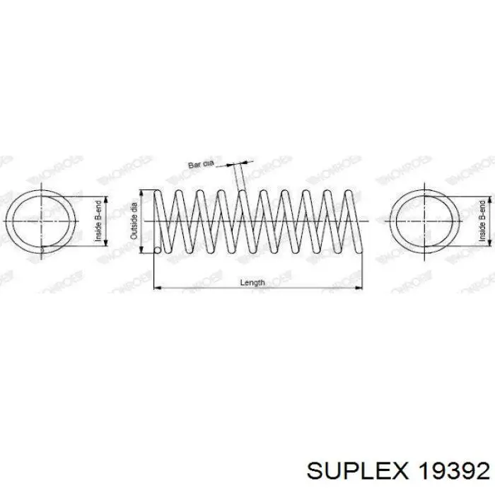 Пружина задня Suplex 19392 ціна, від 44.41 USD