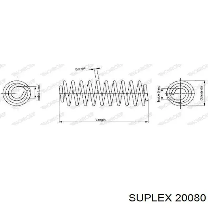 Пружина задня 20080 Suplex