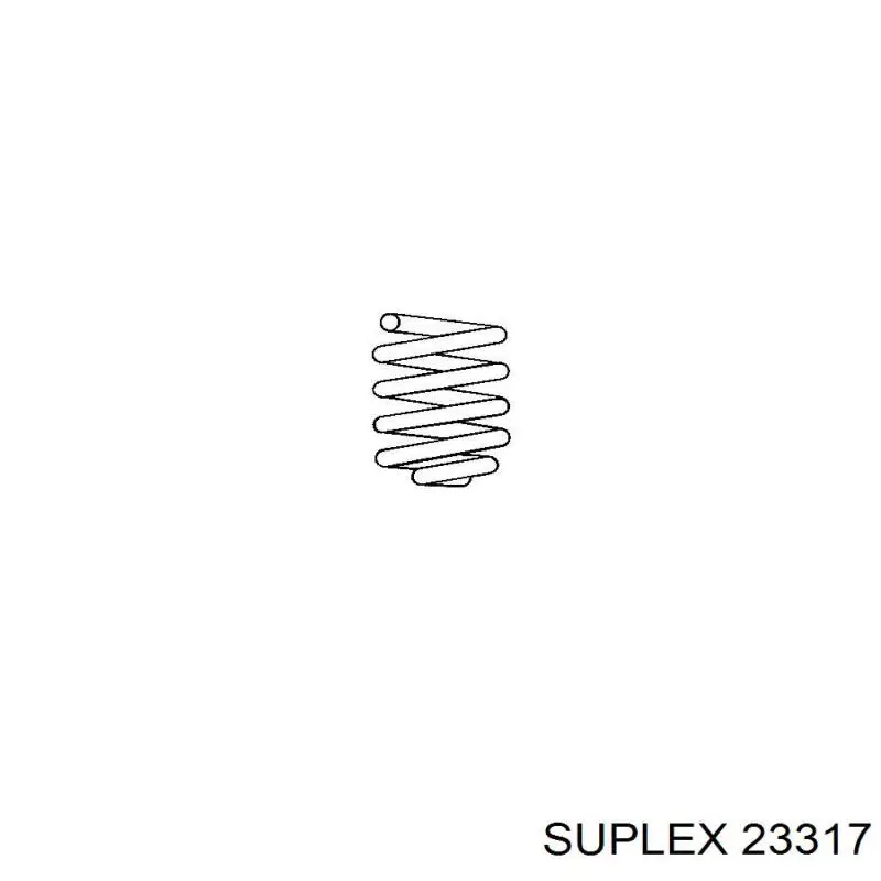 Пружина передня, ліва 23317 Suplex