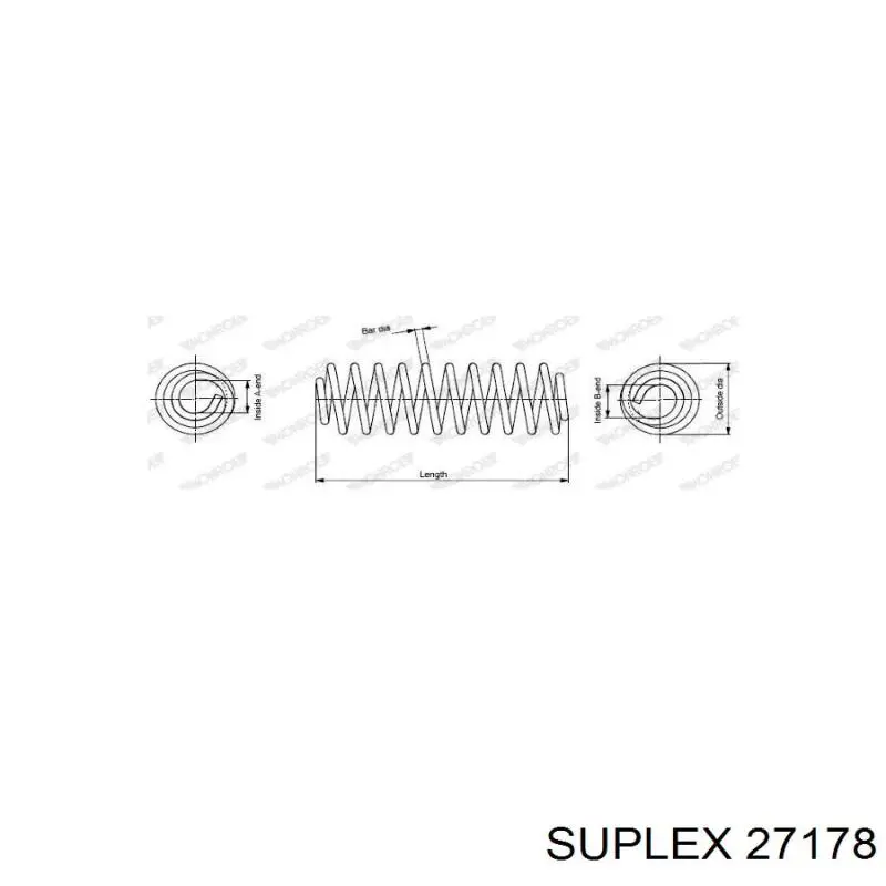 Пружина передня Renault (RVI) 8438626 ціна, від 29.76 USD