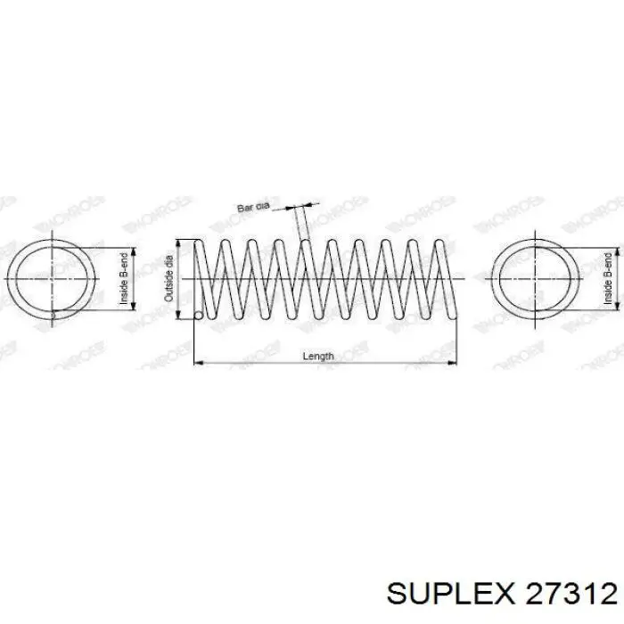 Пружина задня Suplex 27312 ціна, від 30.82 USD