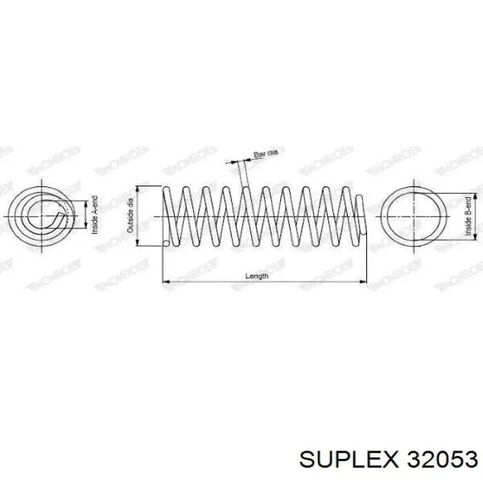 Купити 20330AE000 Subaru Гвинтова пружина підвіска