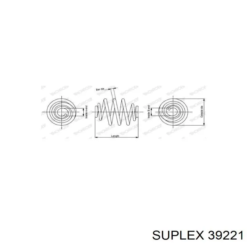 Пружина задня 39221 Suplex