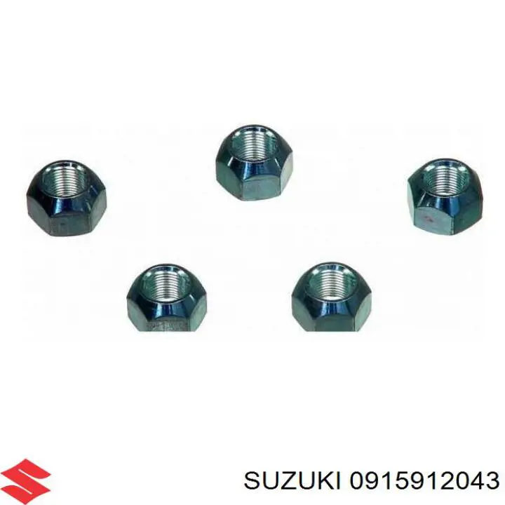 Гайка кріплення колеса Suzuki 0915912043 ціна, від 4.88 USD