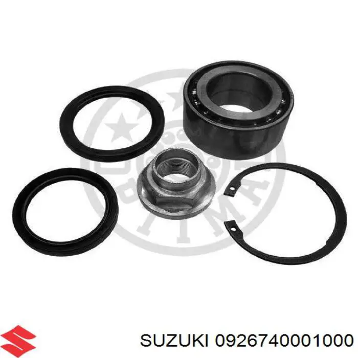 Комплект підшипник маточини передньої Suzuki 0926740001000 ціна, від 13.92 USD
