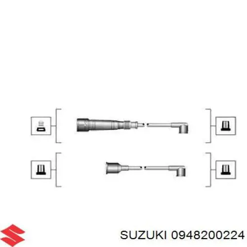 Свіча запалювання 0948200224 Suzuki