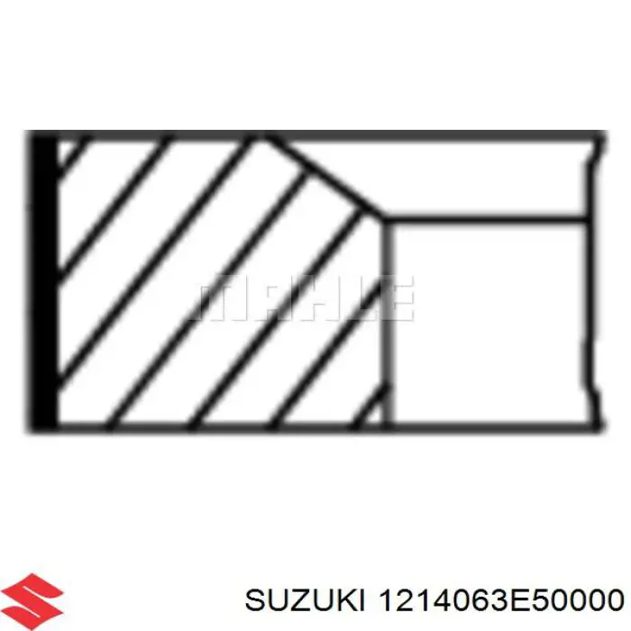 Кільця поршневі на 1 циліндр, STD. Suzuki 1214063E50000 ціна, від 19.53 USD