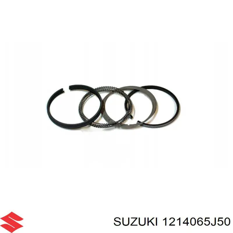 1214065J50 Suzuki кільця поршневі на 1 циліндр, 2-й ремонт (+0,50)