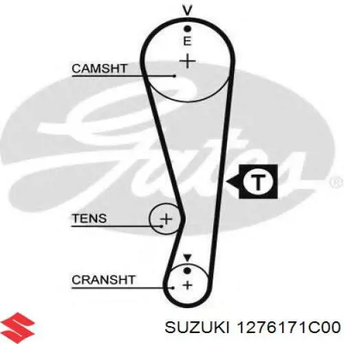 1276171C00 Suzuki Ремінь двигуна