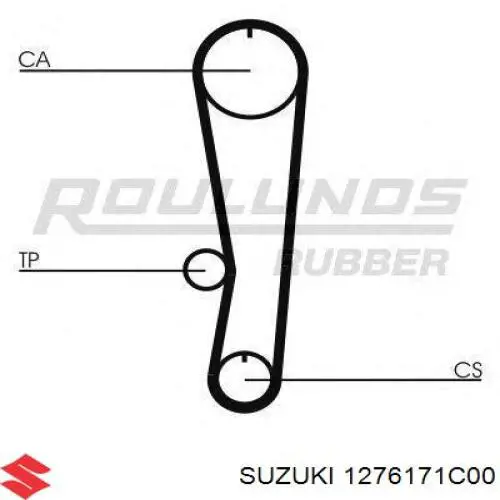 Зубчастий ремінь Suzuki 1276171C00 ціна, від 12.52 USD
