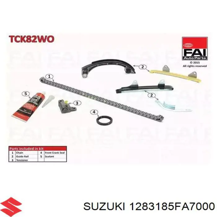 Натягувач ланцюга ГРМ Suzuki 1283185FA7000 ціна, від 57.11 USD