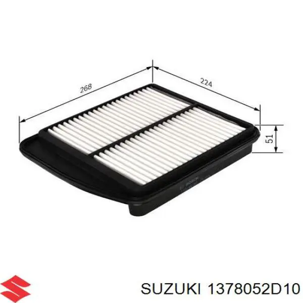 1378052D10 Suzuki фільтр повітряний