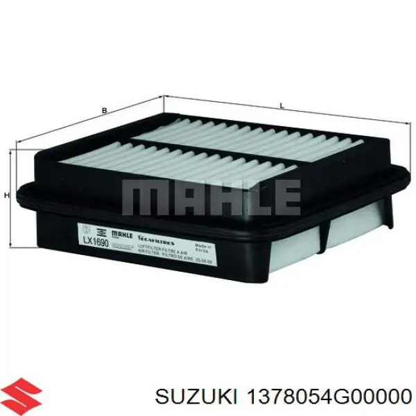 Купити 1378054G00000 Suzuki Автомобільний фільтр повітря