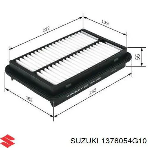 Купити 1378054G10 Suzuki Автомобільний фільтр повітря