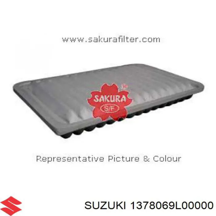 Повітряний фільтр 1378069L00000 Suzuki