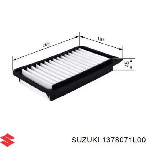 1378071L00 Suzuki Повітряний фільтр двигуна