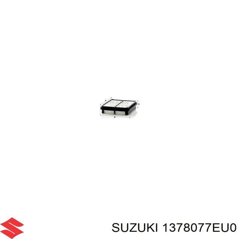 Купити 1378077EU0 Suzuki Автомобільний фільтр повітря