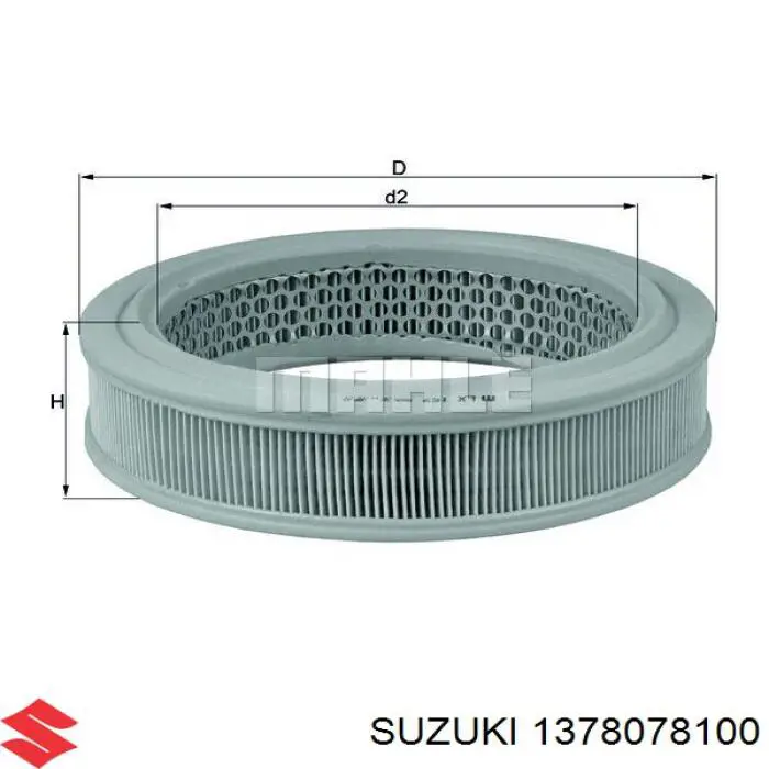 1378078100 Suzuki фільтр повітряний