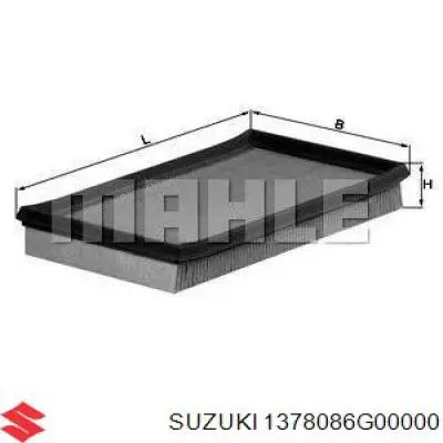 Фільтр повітряний 1378086G00000 Suzuki