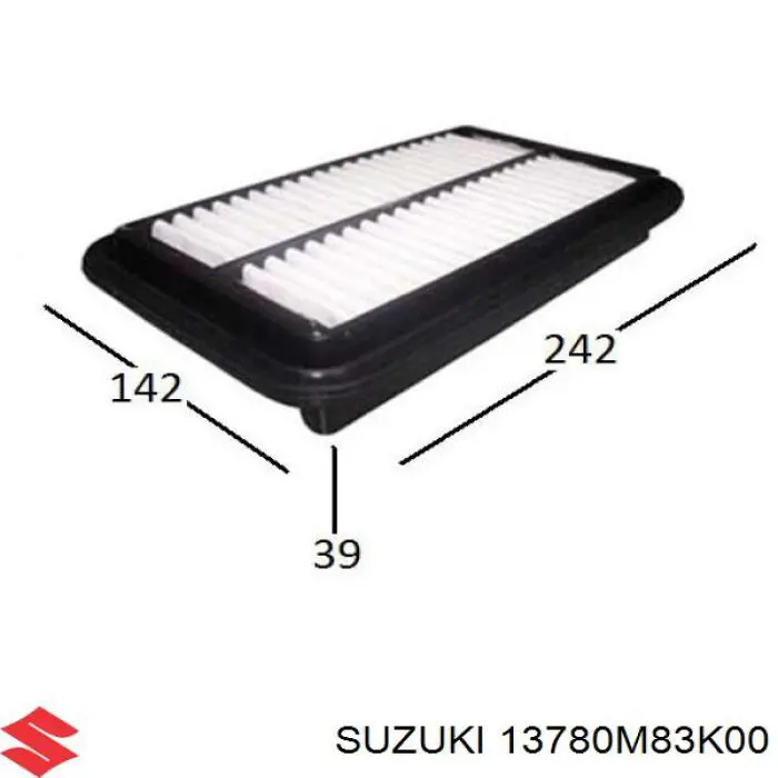 Елемент повітряного фільтра Suzuki 13780M83K00 ціна, від 4.23 USD