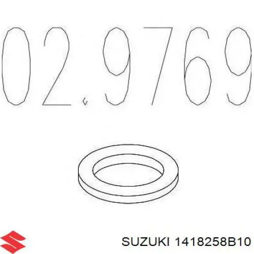 1418258B10 Suzuki кільце приймальної труби глушника