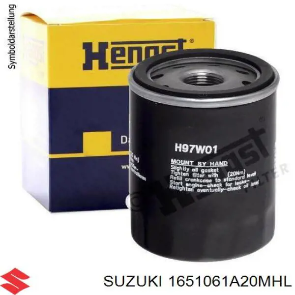 Масляний фільтр двигуна Suzuki 1651061A20MHL ціна, від 5.91 USD