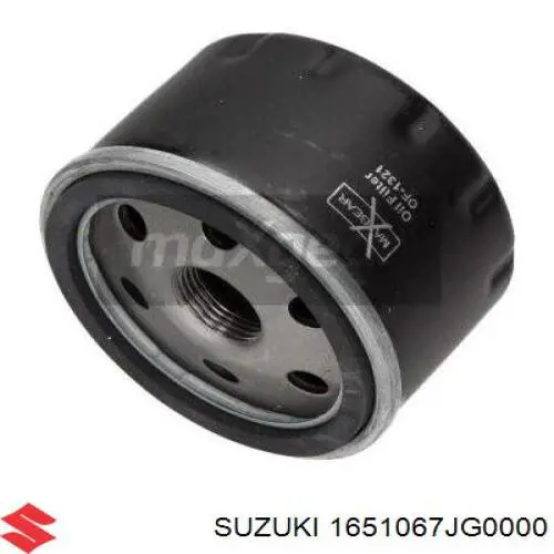 Масляний фільтр двигуна Suzuki 1651067JG0000 ціна, від 6.14 USD
